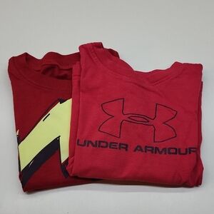 Under Armour Kids Red Graphic Tees